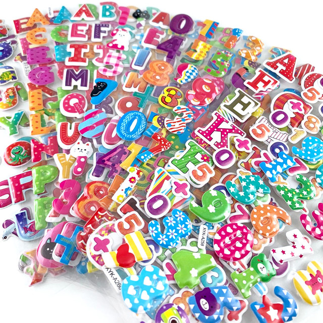 Letter Stickers Numbers, Foam Letters Stickers